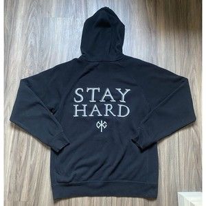 David Goggins Hoodie Medium Black Stay Hard When The End Is Unknown Sweatshirt